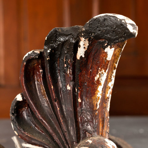 #40506 Antique Ornamental Plaster Pediment image 7