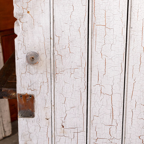 #40632 Antique Wood Bead Board Farmhouse Door image 4