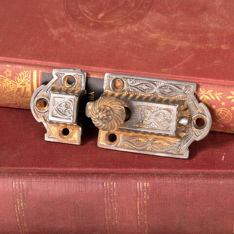 #41417 Antique Victorian Cabinet Door Latch image 5