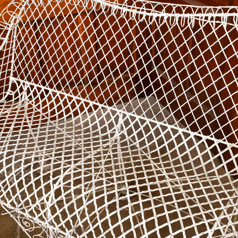 #41441 Antique Metal Wire Garden Settee Bench image 3