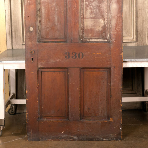 #41477 39x93 Antique 4 Panel Interior Wood Door image 3