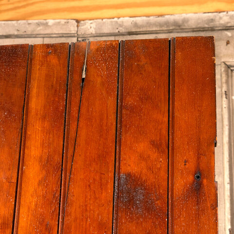 #41483 30x84 Antique Bead Board Farmhouse Door image 5