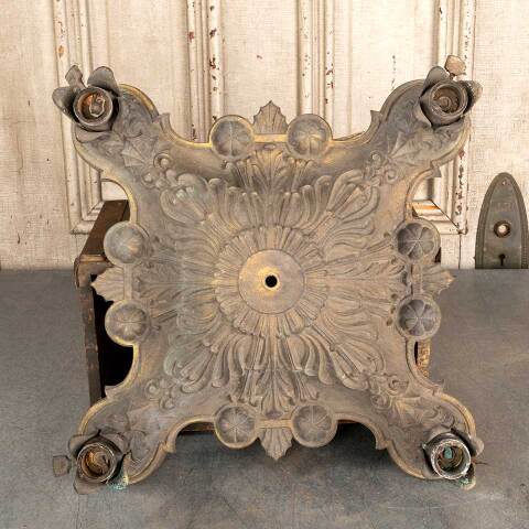 #41560 Salvaged Antique Cast Brass Light Fixture image 2