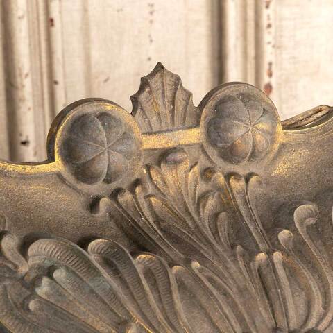 #41560 Salvaged Antique Cast Brass Light Fixture image 4