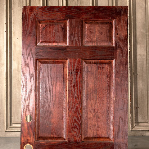 #41618 32x77 Salvaged 6 Panel Oak Interior Door image 5