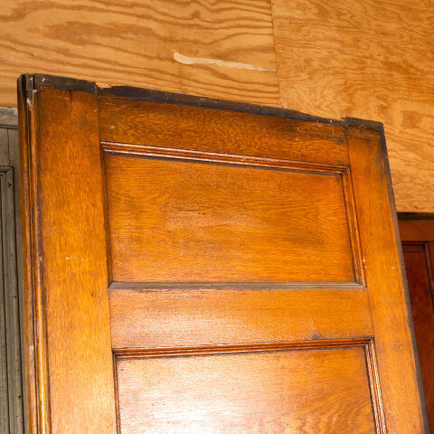 #41887 32x96 Salvaged 6 Panel Oak Pocket Door image 8