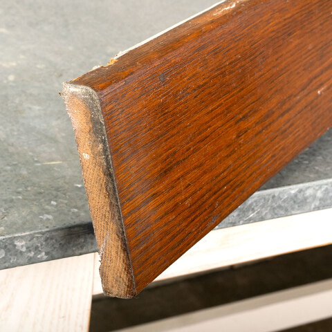 #42034 Salvaged Antique Oak Door & Window Casing image 2