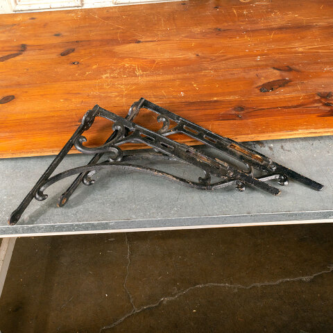 #42080 Salvaged Antique Cast Iron Sink Brackets image 7