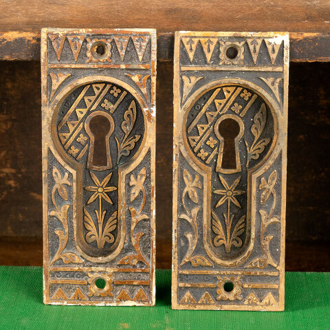 #42533 Antique Victorian Eastlake Pocket Door Pulls image 2