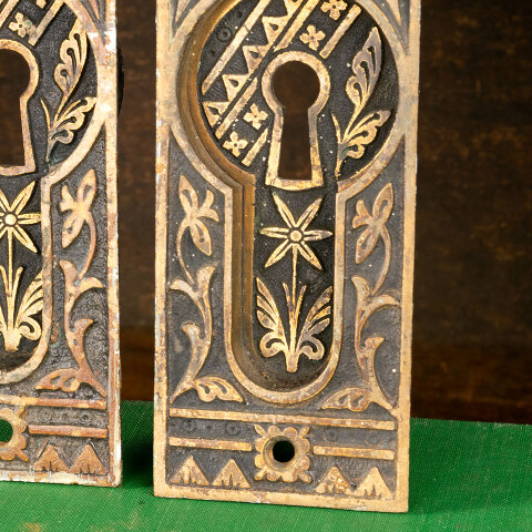 #42533 Antique Victorian Eastlake Pocket Door Pulls image 5