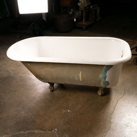 #42584 30x60 Antique Cast Iron Clawfoot Bathtub image 6