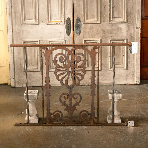 #42693 Salvaged Vintage Ornate Cast Iron Railing image 6