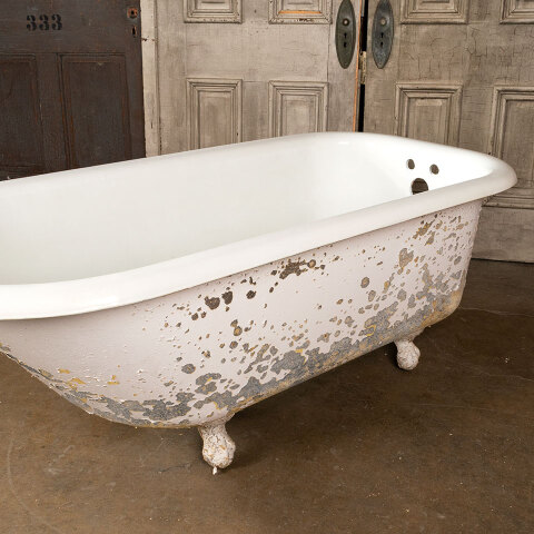 #42801 30x60 Antique Cast Iron Clawfoot Bathtub image 2