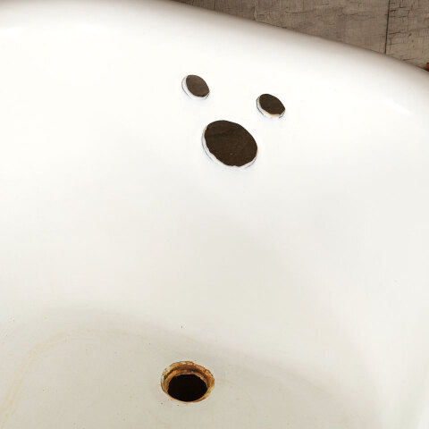 #42801 30x60 Antique Cast Iron Clawfoot Bathtub image 5