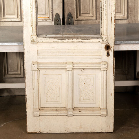 #42805 32x80 Salvaged Half Lite Victorian Entry Door image 3