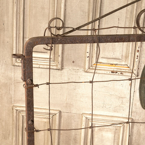 #42904 Antique Rusty Wrought Iron Garden Gate image 2