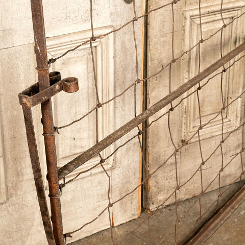 #42904 Antique Rusty Wrought Iron Garden Gate image 6