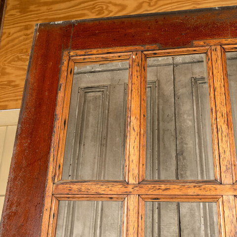 #43082 34x84 Salvaged Antique 9 Lite Entry Door image 8