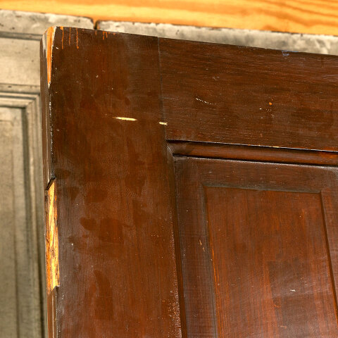 #43177 29x83 Salvaged Antique 4 Panel Interior Door image 4