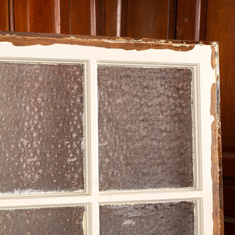 #43222 Antique 8 Lite Window with Pressed Glass image 2