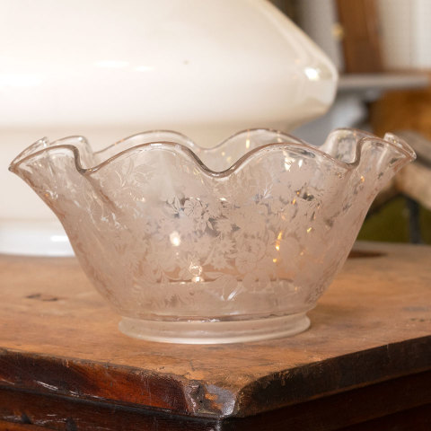 #4333 Antique Etched Glass Shade image 6