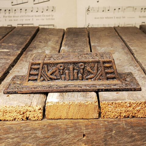 #43344 Antique Victorian Eastlake Furniture Bin Pull image 5