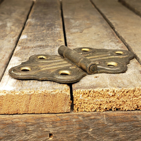 #43491 Antique Cabinet Door Butterfly Hinge image 4