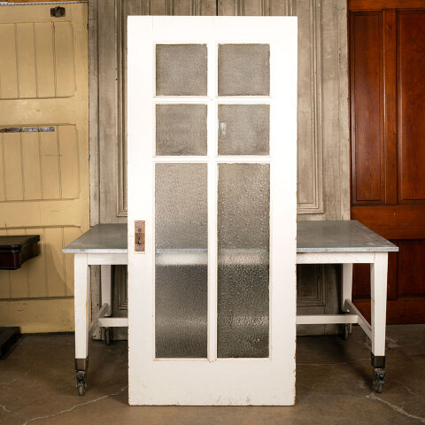 #43511 36x82 Antique 6 Lite Door w/ Privacy Glass image 4