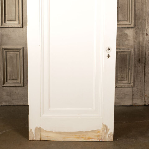 #43697 30x83 Salvaged Antique 1 Panel Interior Door image 3