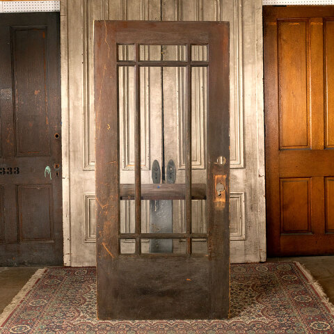 #43729 36x79 Salvaged Arts & Crafts Entry Door image 4