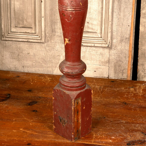 #43817 Salvaged Antique Wood Staircase Newel Post image 6