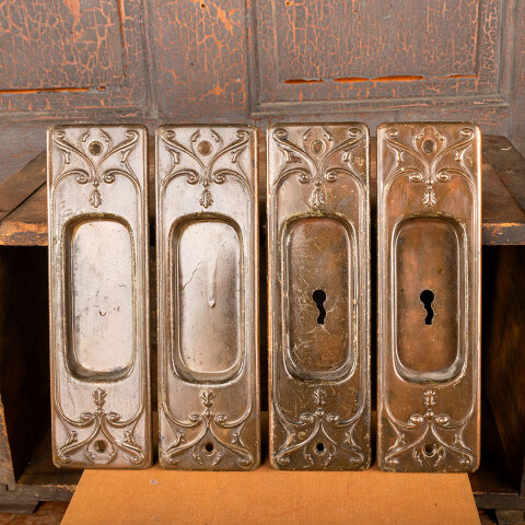 #43821 Antique Russell & Erwin Pocket Door Pulls image 2