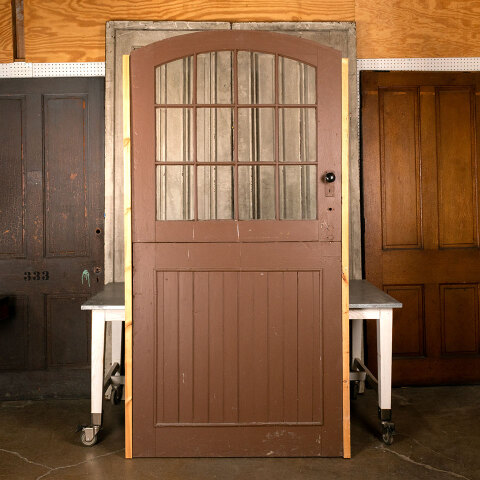 #43839 46x94 Arched Top 12 Lite Wood Dutch Door image 5