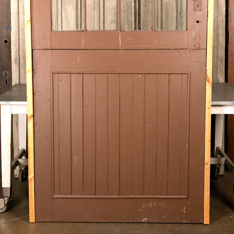 #43839 46x94 Arched Top 12 Lite Wood Dutch Door image 7