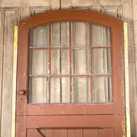 #43840 47x97 Arched Top 12 Lite Wood Dutch Door image 2