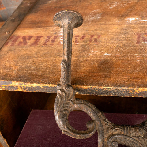 #43843 Antique Ornate Cast Iron Hat & Coat Hook image 6