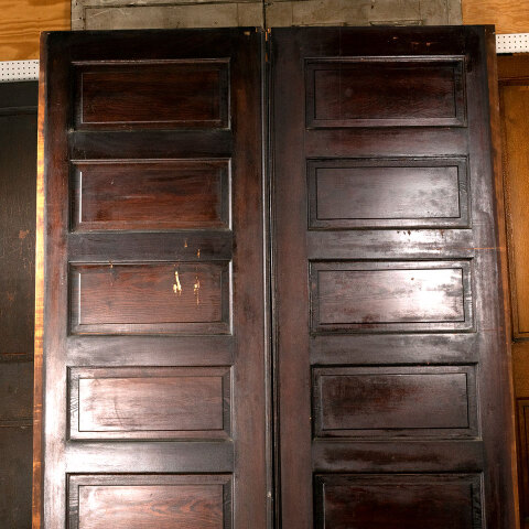 #43860 62x89 Salvaged Antique 6 Panel Pocket Doors image 5