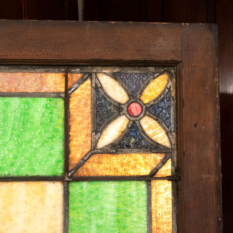 #43869 Salvaged Antique Stained Glass Window image 2