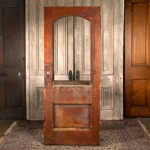 #43887 32x78 Salvaged Antique Half Lite Entry Door image 6