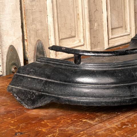 #43902 Antique Cast Iron Fireplace Fender image 4
