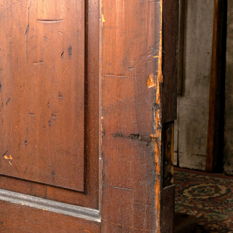 #43907 40x93 Salvaged Antique 4 Panel Interior Door image 4