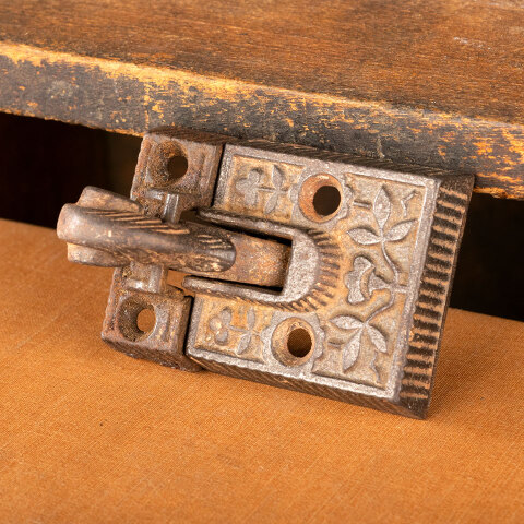 #43954 Antique Cast Iron Window Sash Lock image 5