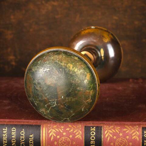#43956 Salvaged Antique Brass Doorknobs Hardware image 5