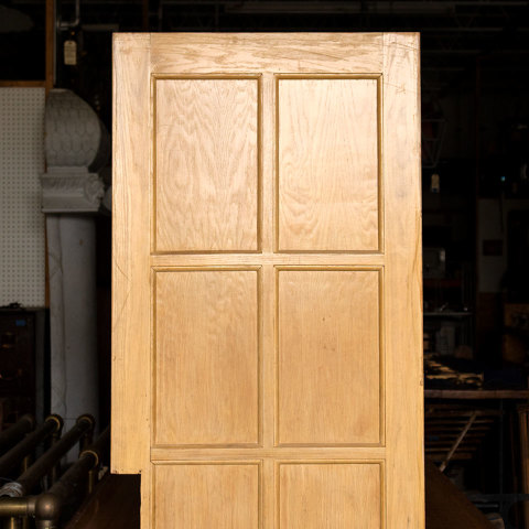 #4398 28x80 8 Panel Oak Door image 6
