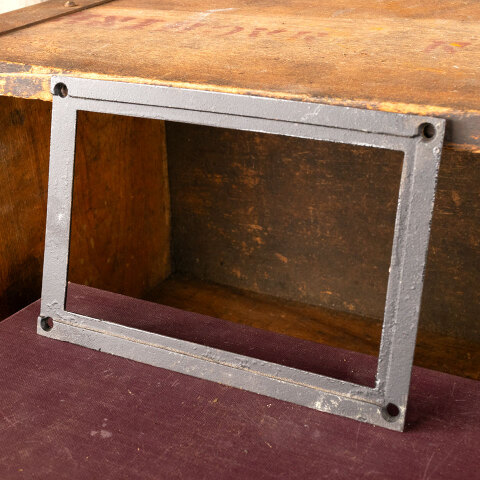 #43993 Salvaged Large Label Frame Holder Hardware image 4