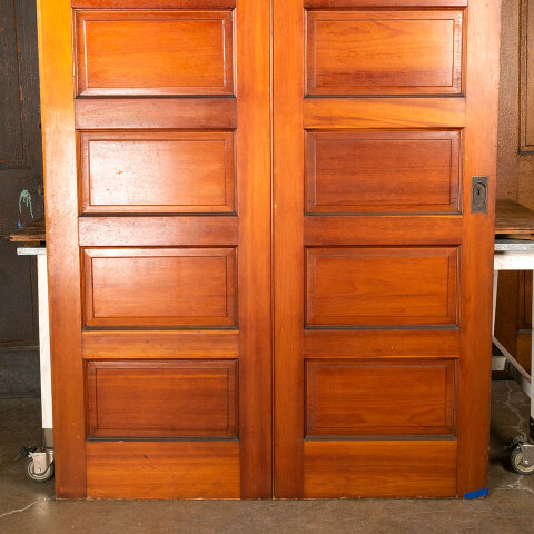 #44061 56x96 Salvaged Antique 12 Panel Pocket Door image 3