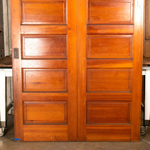 #44061 56x96 Salvaged Antique 12 Panel Pocket Door image 7