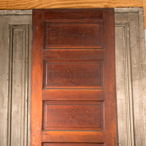 #44085 30x96 Antique 6 Panel Pine Interior Door image 2