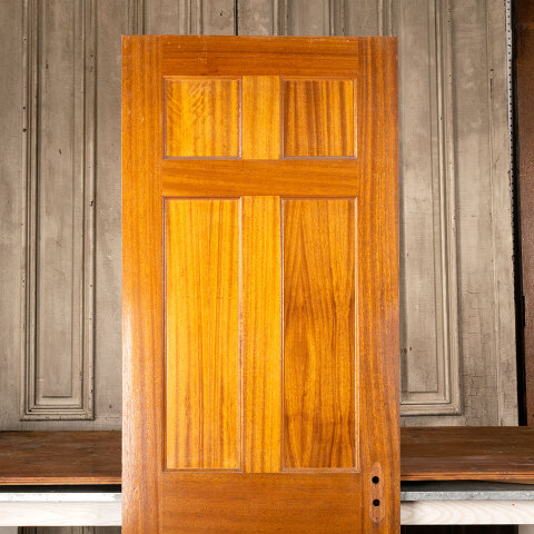 #44211 28x79 Salvaged Vintage 6 Panel Interior Door image 2