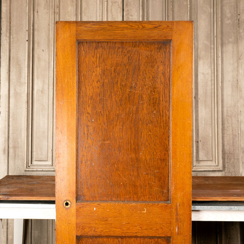 #44253 30x73 Antique Oak 2 Panel Interior Door image 5